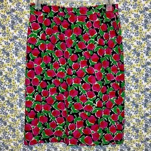 Vintage 80's Abstract Floral Liz Claiborne Pencil Skirt